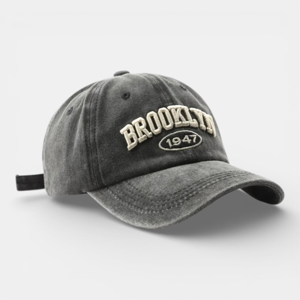 Casquette Baseball Rétro Brooklyn Noir léger en coton 1947