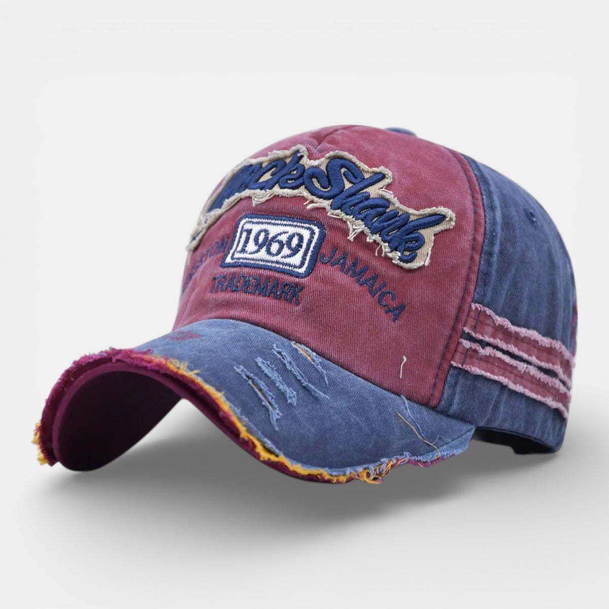 Casquette Snapback rouge américain 1969 Vintage en Cotton