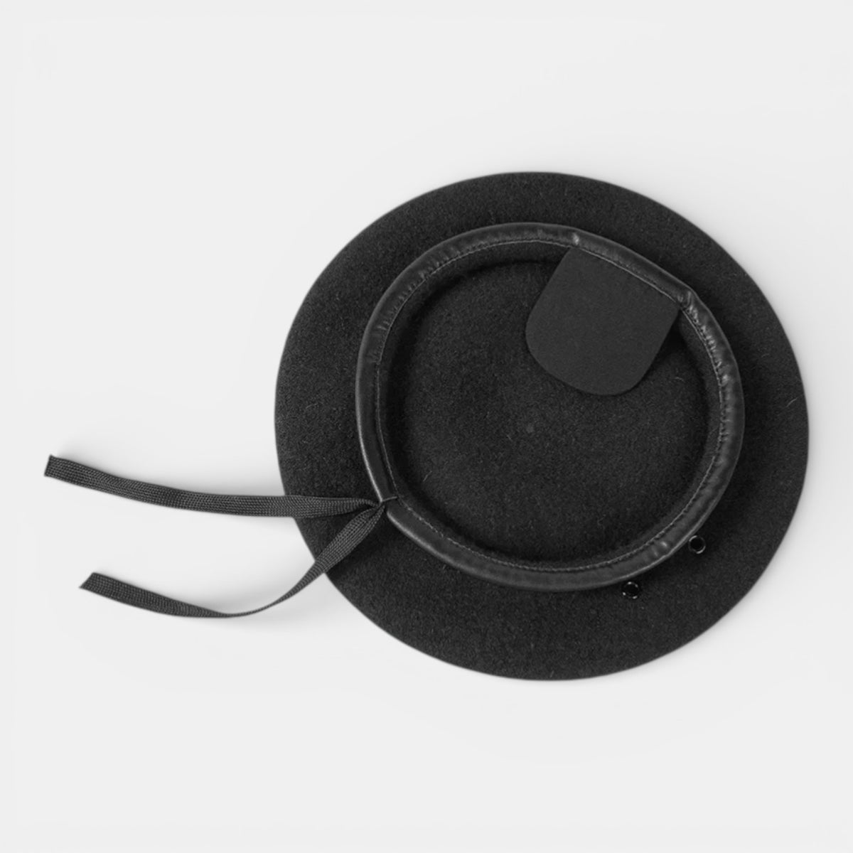 Béret militaire en laine Noir