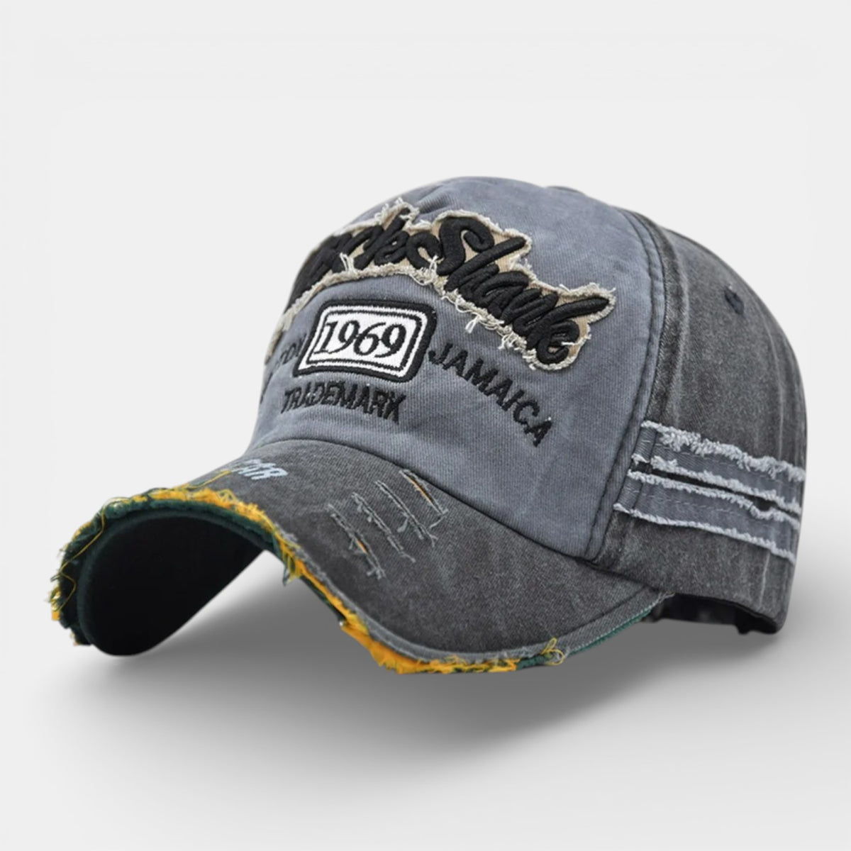 Casquette Snapback Grise 1969 Vintage en Cotton