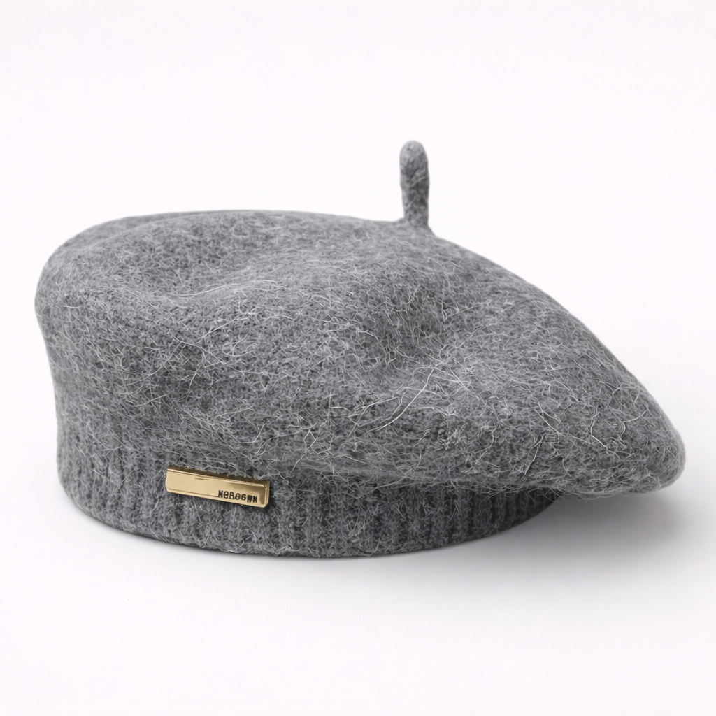 Bonnet Gris fashion en feutre