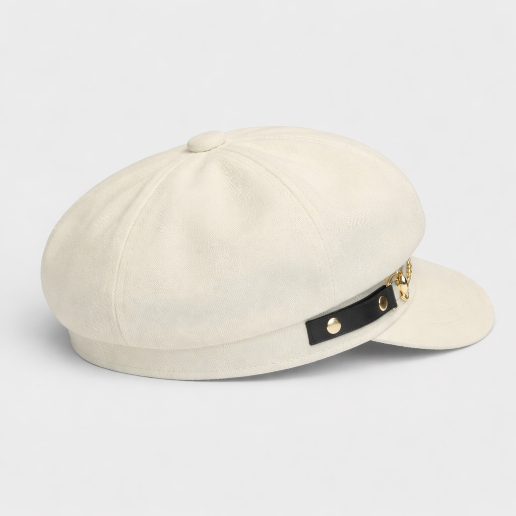 Béret vintage Fashion Blanc