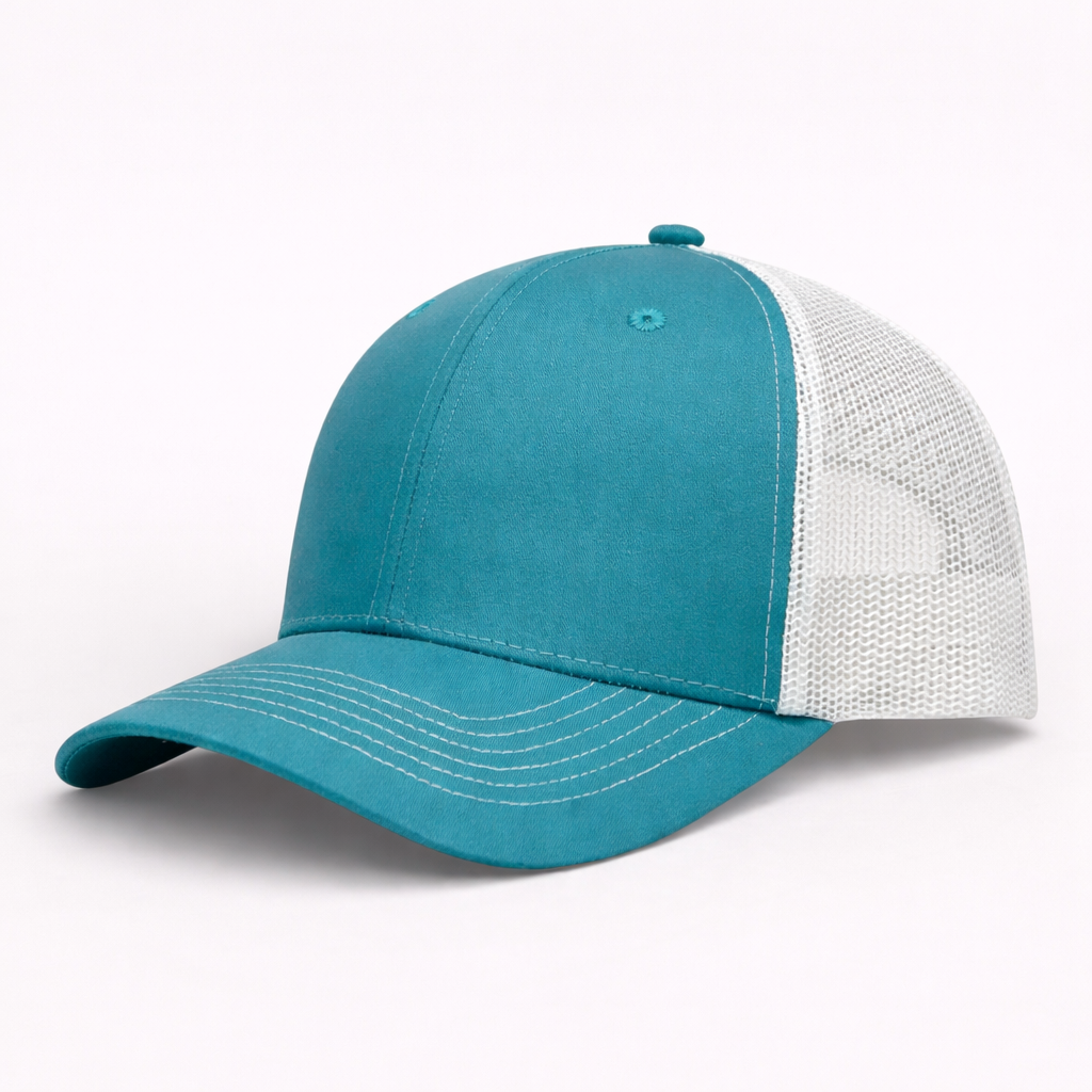 Casquette Cyan & Blanc