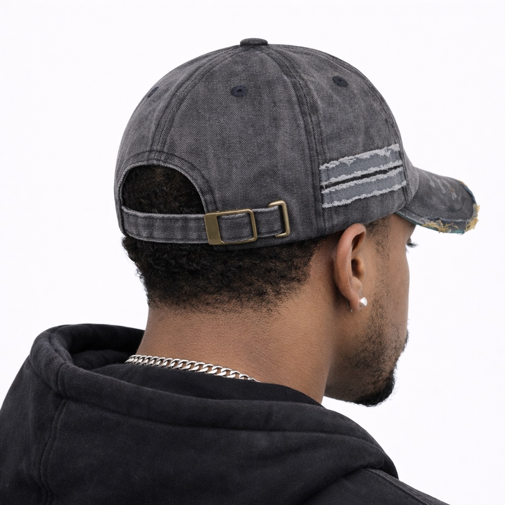 Casquette Snapback Grise 1969 Vintage en Cotton