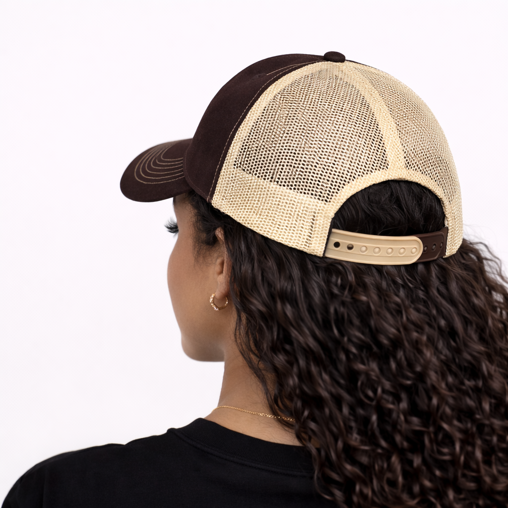 Casquette Marron & Beige Crème