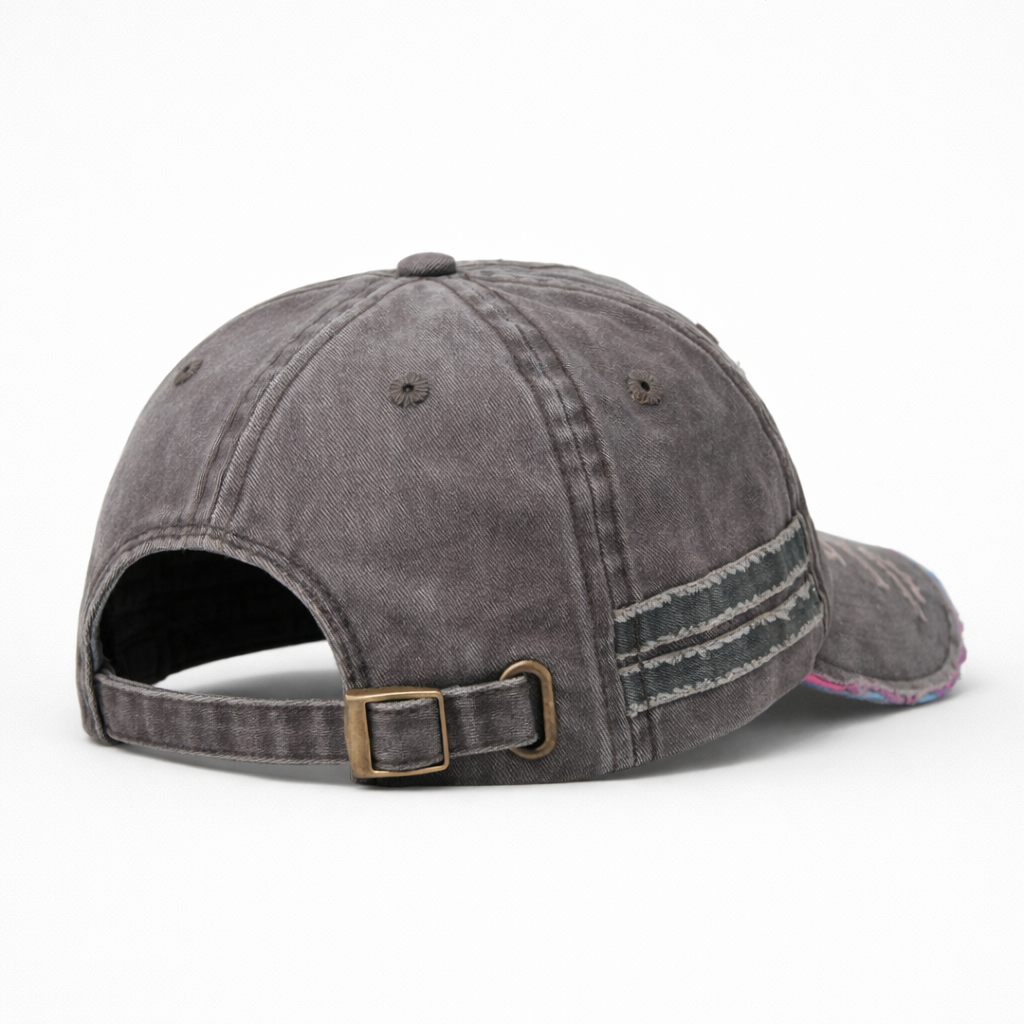 Casquette Snapback Gris délavé Vintage en Cotton