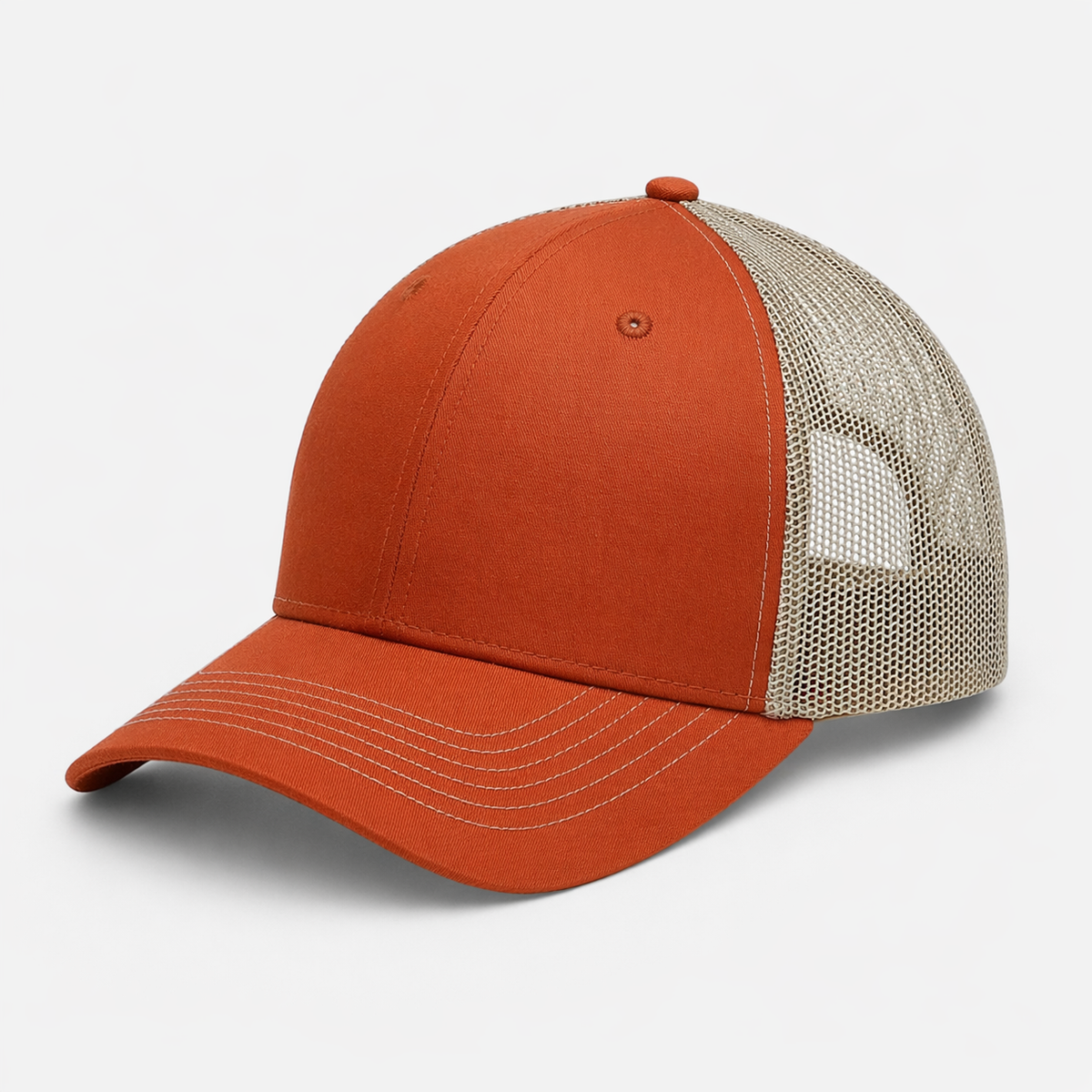 Casquette Orange & Beige