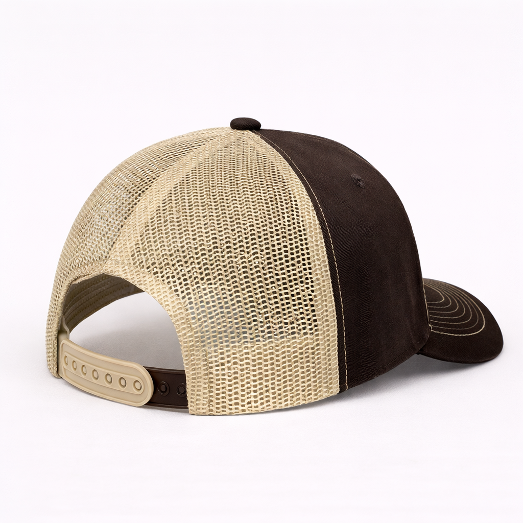 Casquette Marron & Beige Crème