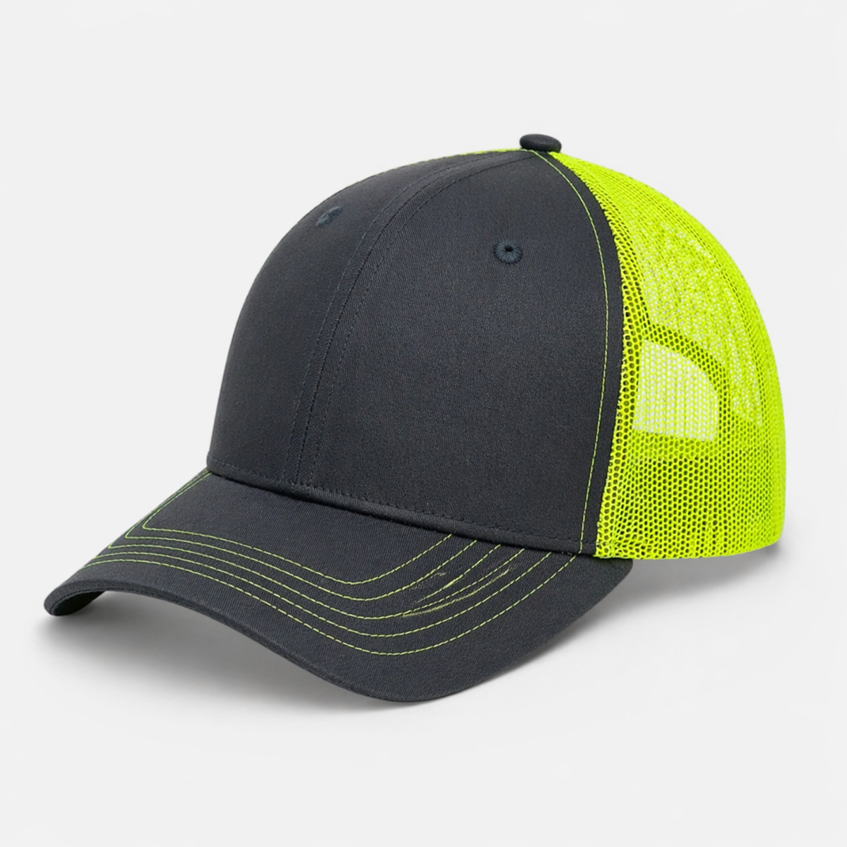 Casquette Grise & Jaune fluo