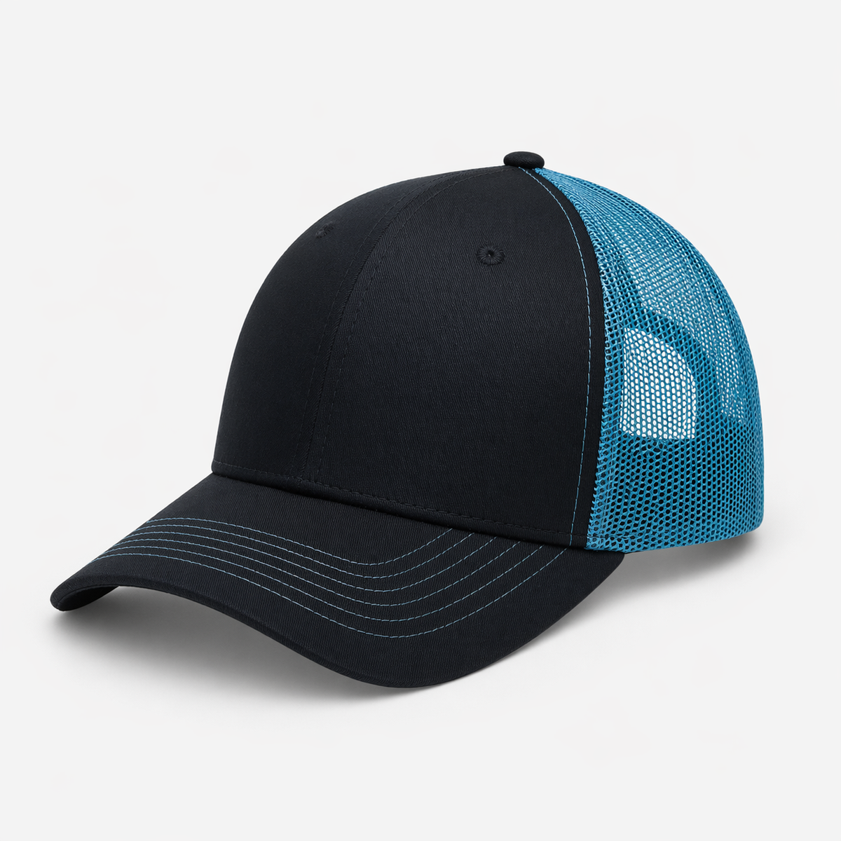 Casquette Bleu marine & Bleu cyan