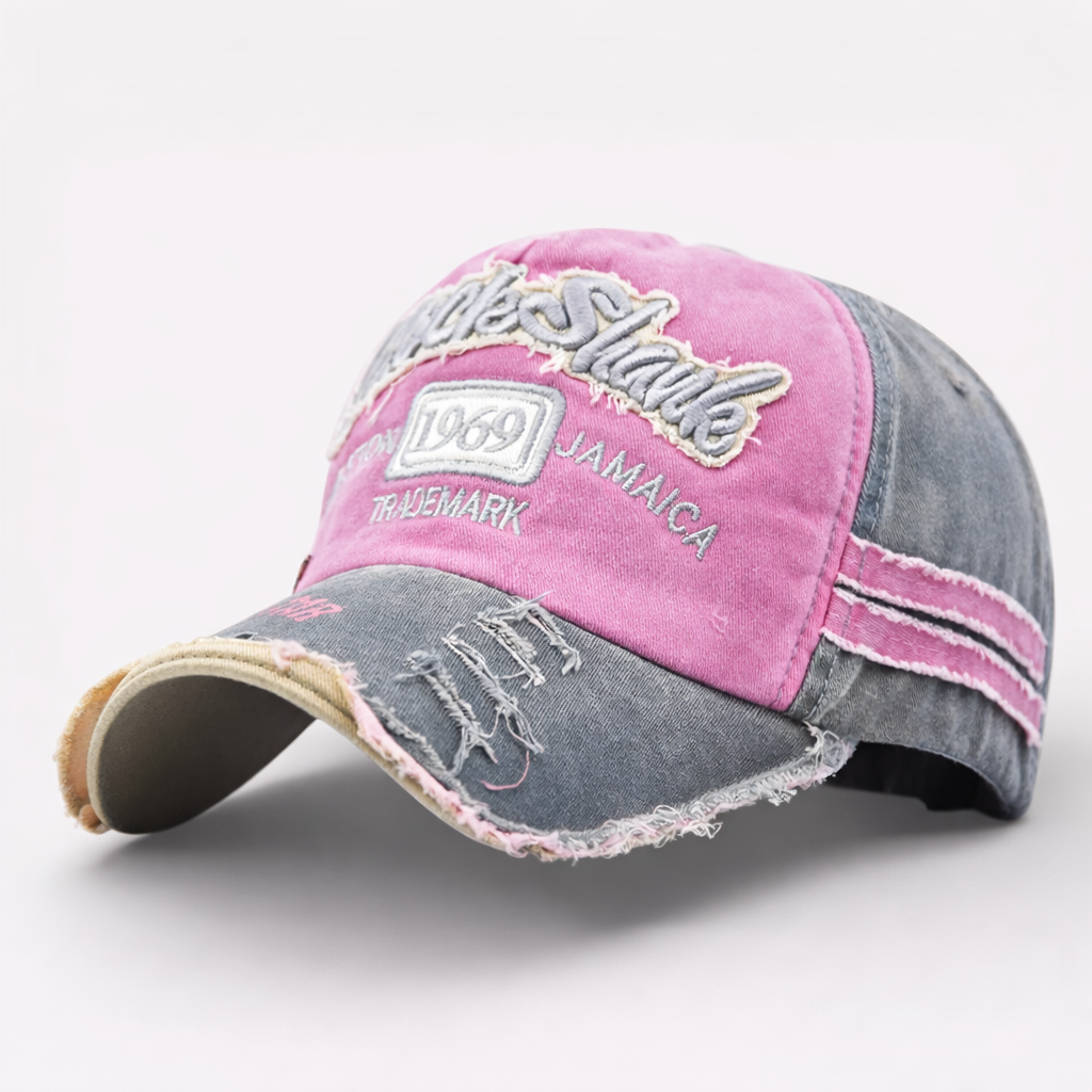 Casquette Rose 1969 Vintage en Cotton
