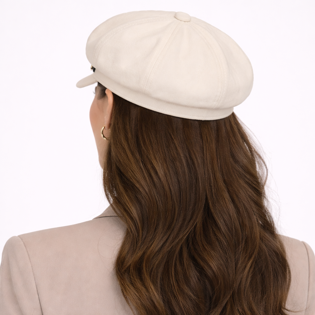 Béret vintage Fashion Blanc