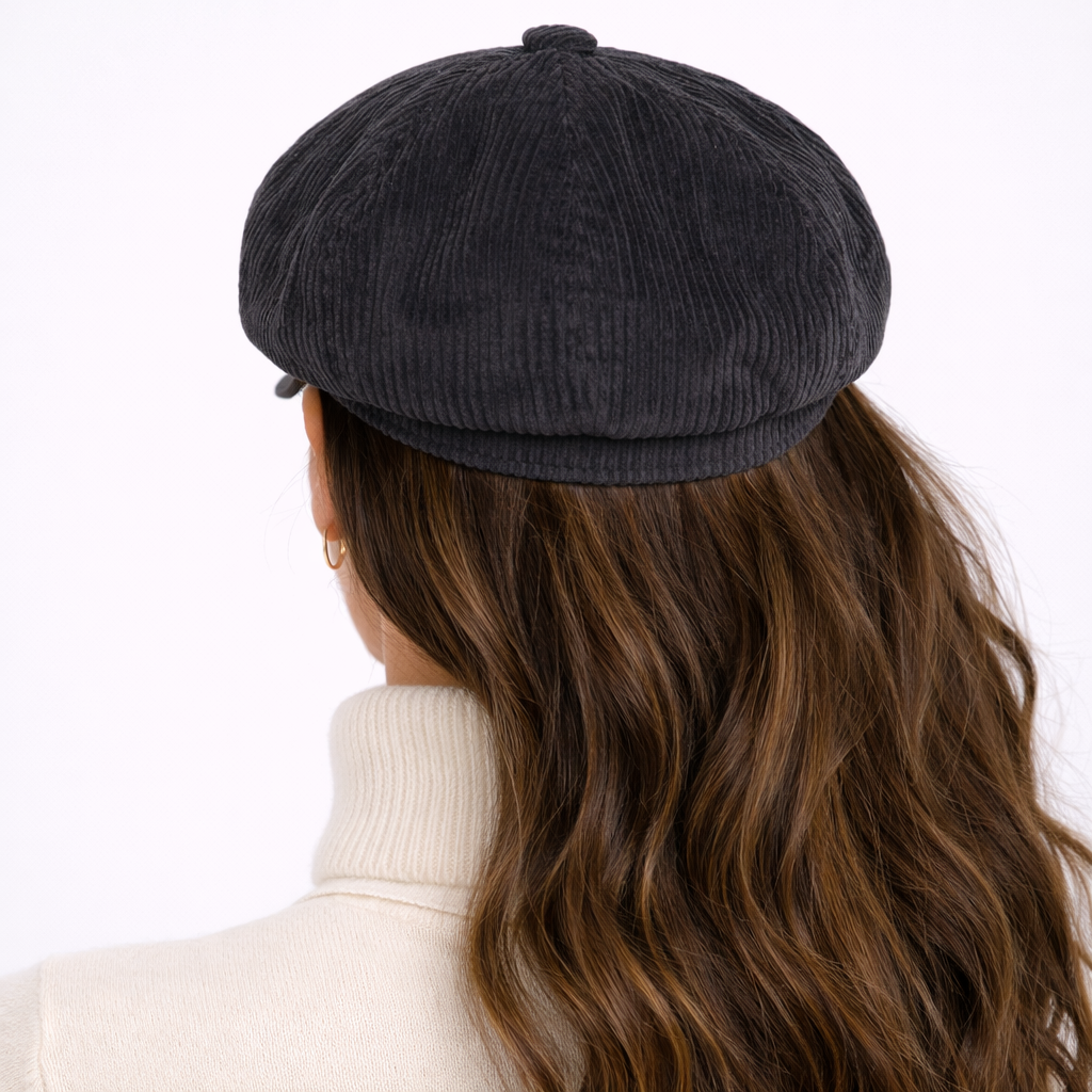 Béret octogonal Unisexe Gris