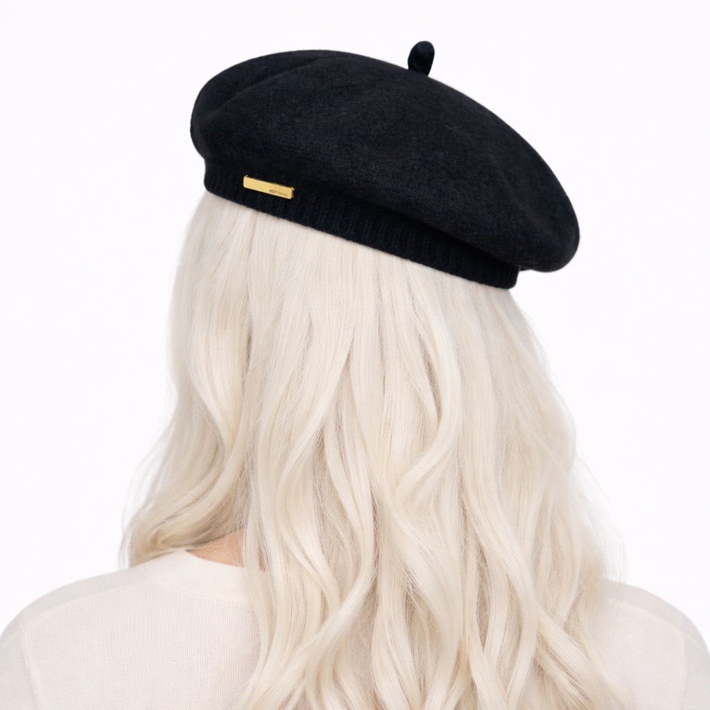 Béret Fashion Noir d'artiste pour femme