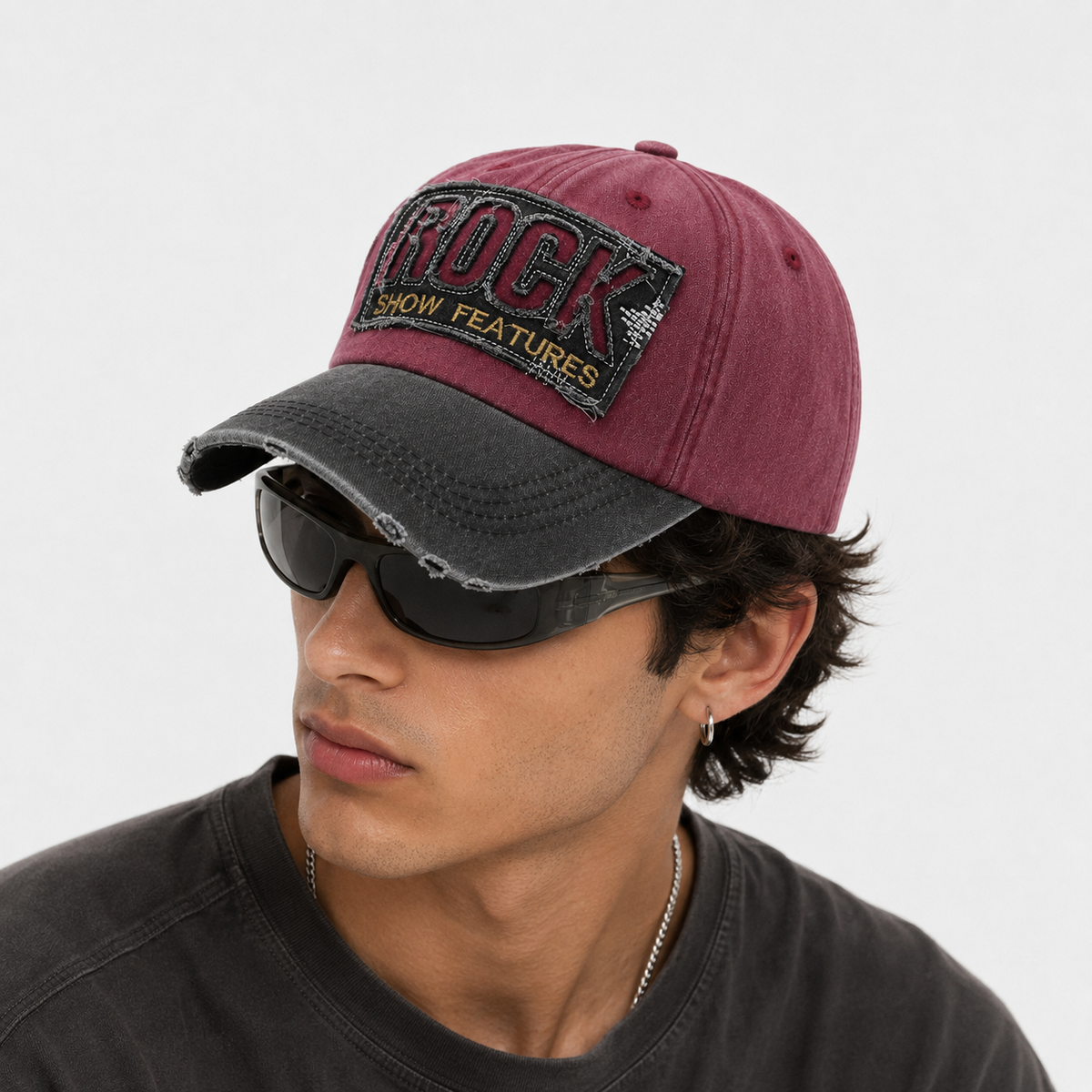 Casquette Y2K Rouge & Noir Vintage