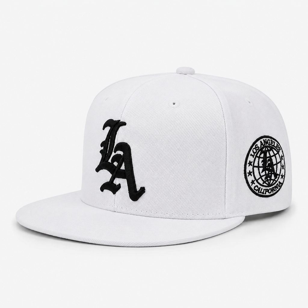 Casquette Snapback Plate Blanche LA