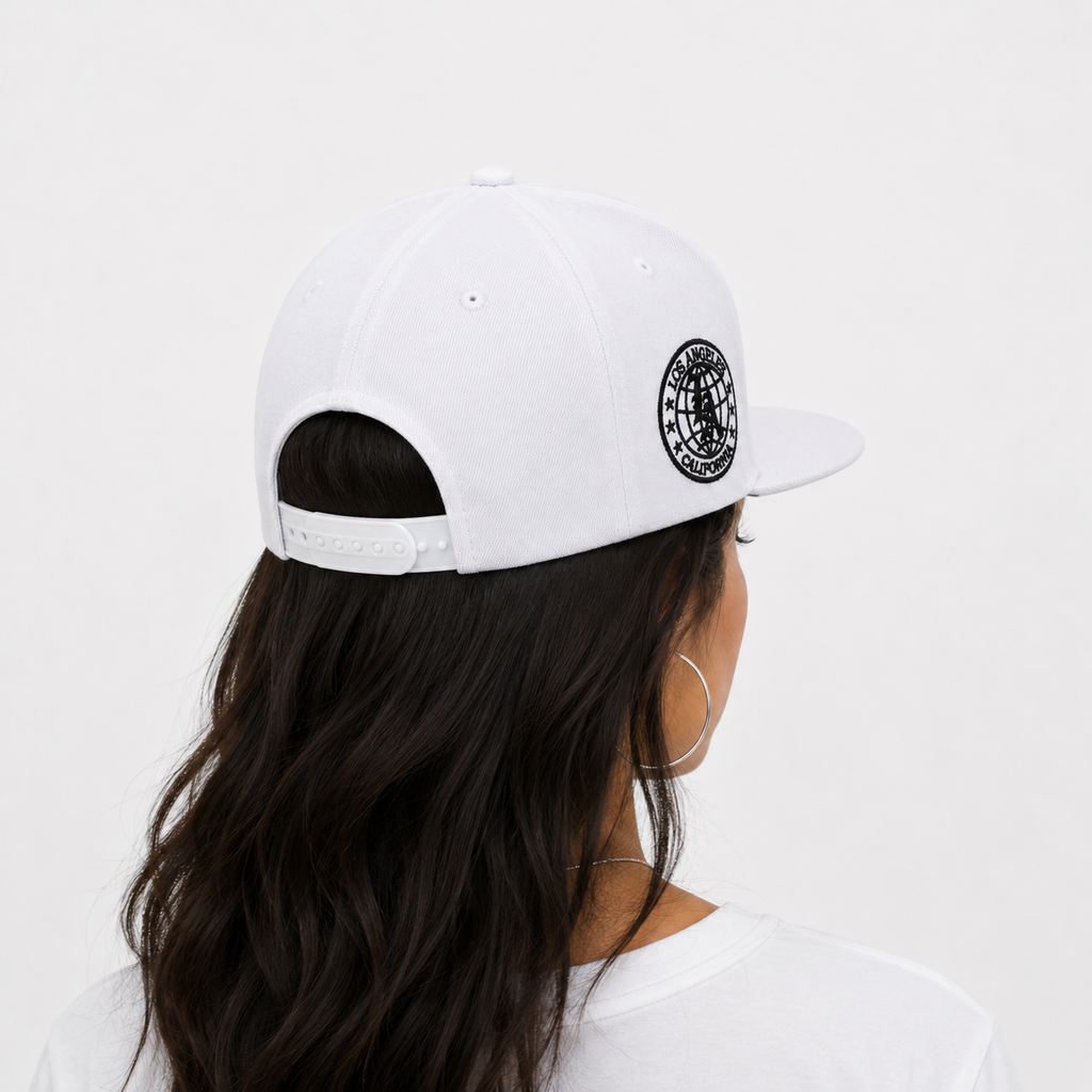 Casquette Snapback Plate Blanche LA