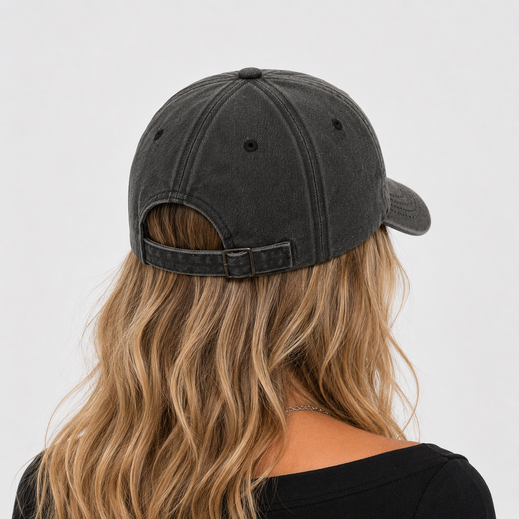 Casquette délavé Grise Denim
