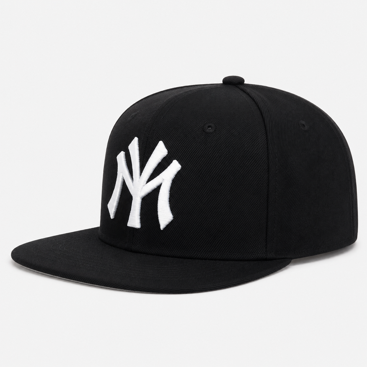 Casquette Snapback Plate Noir style NY Vintage