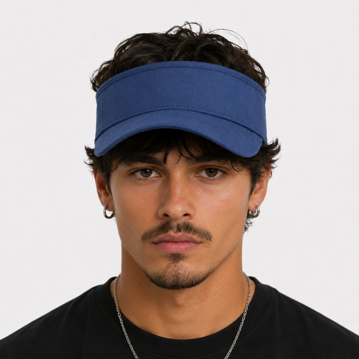 Couvre-Chef Bleu Marine En Coton