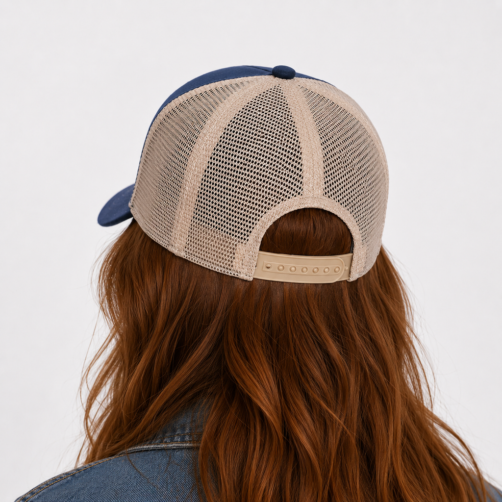 Couvre-Chef Trucker En Maille Aigle Brodé