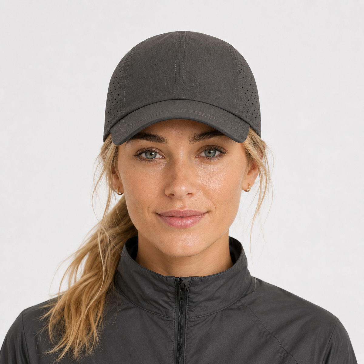 Casquette Baseball de run Grise Légère