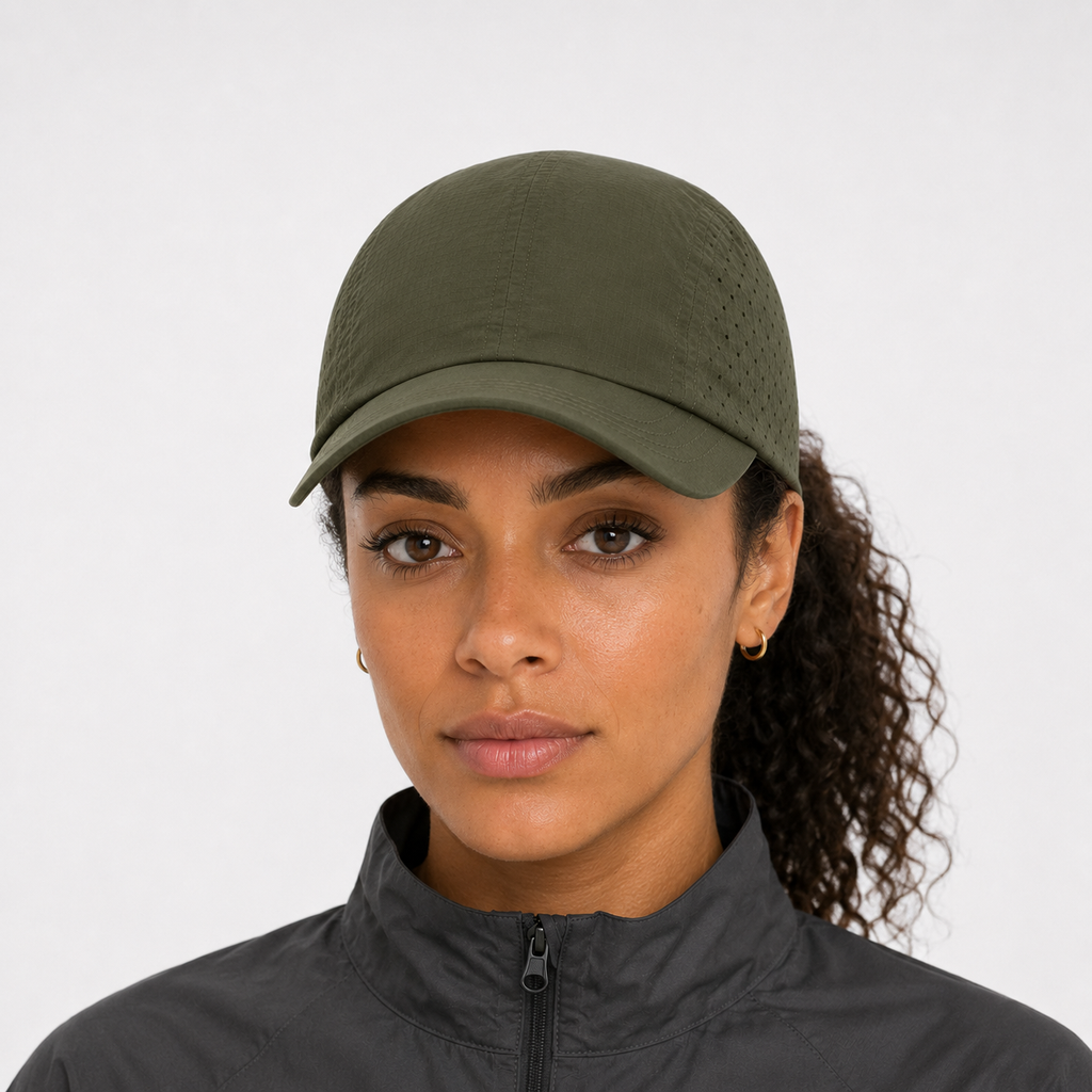 Casquette De Course Légère Verte khaki