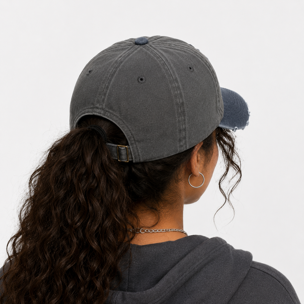 Casquette Baseball Fashion Y2K Grise délavé