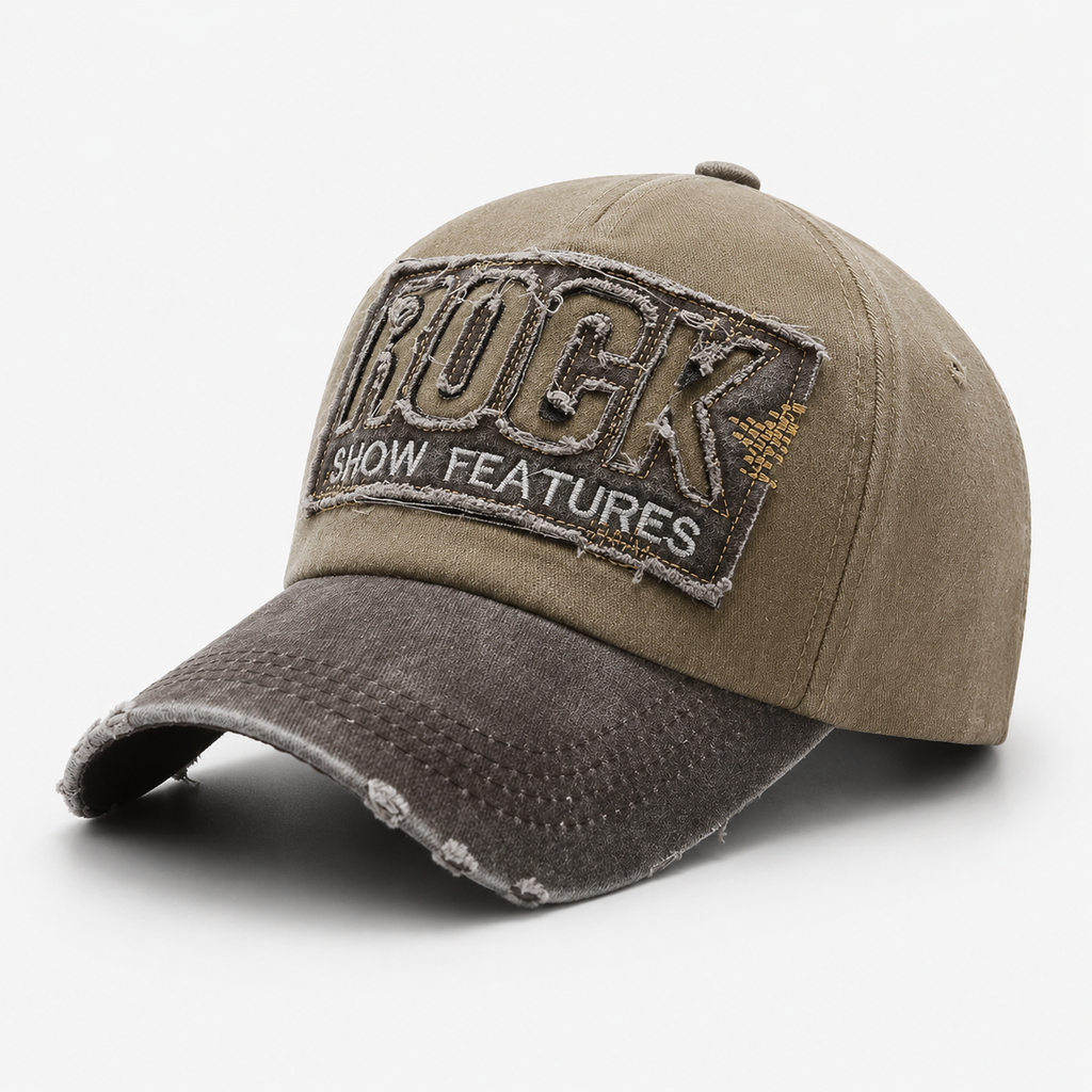 Casquette en Coton baseball Y2k khaki streetwear
