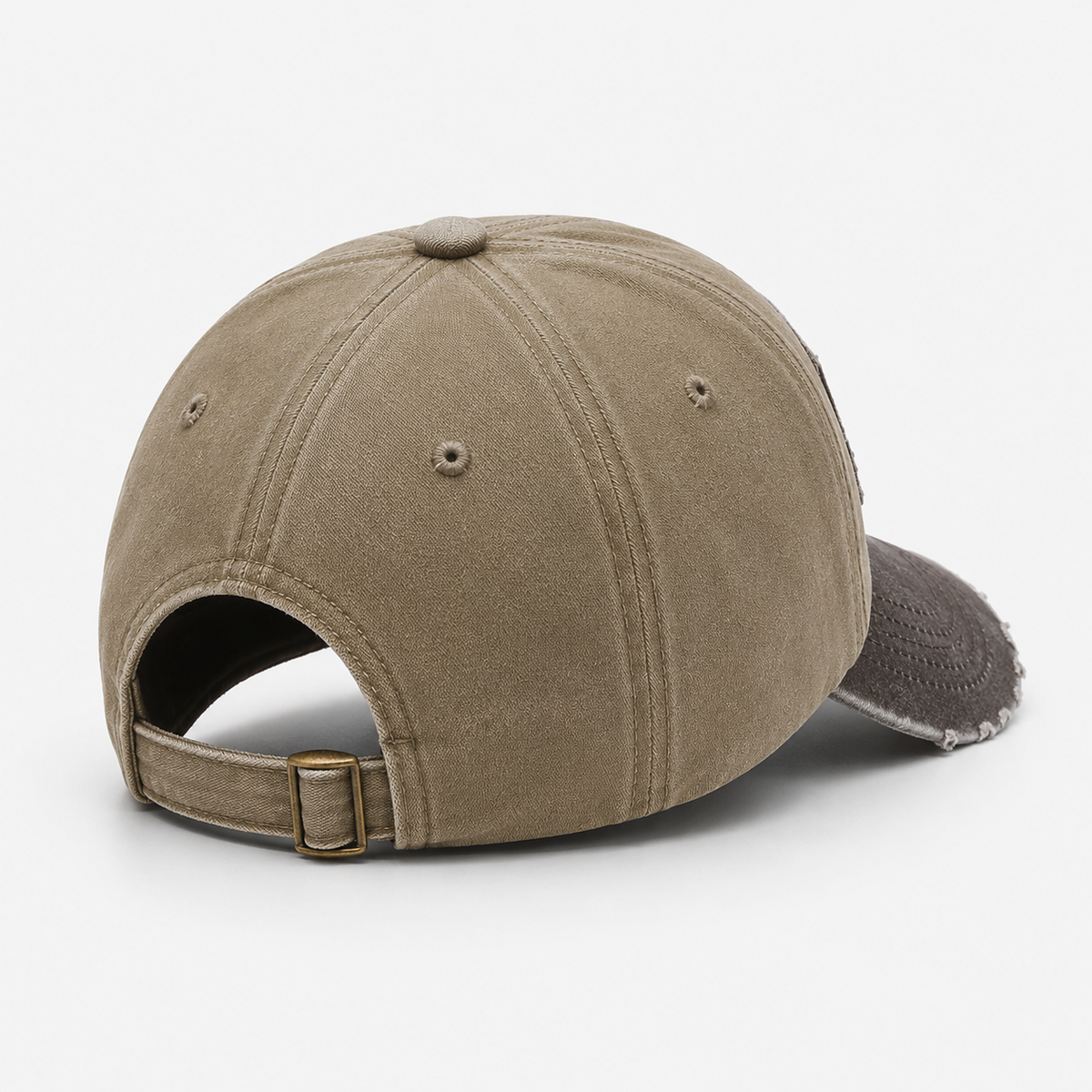 Casquette en Coton baseball Y2k khaki streetwear
