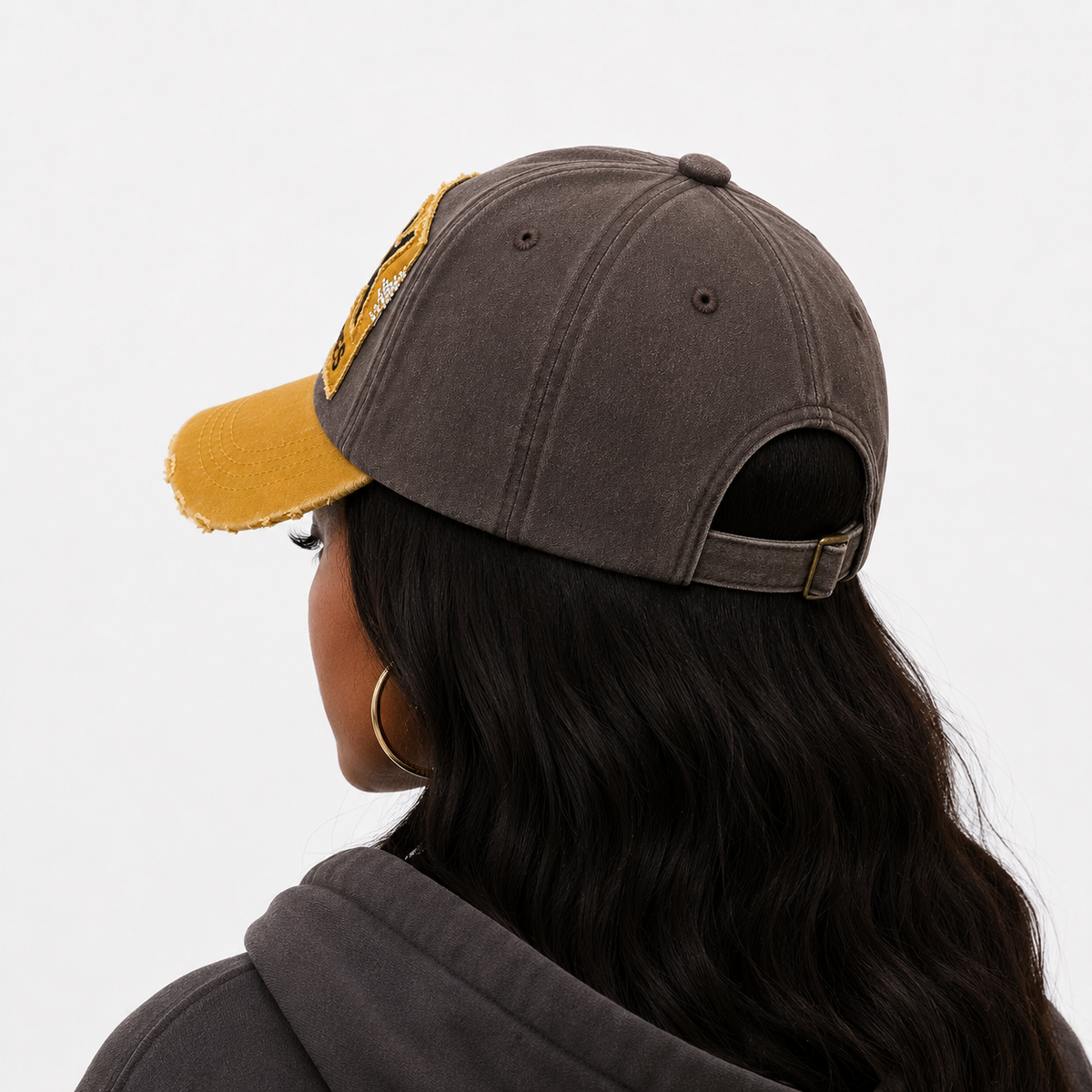 Casquette Délavé "Rock" Jaune