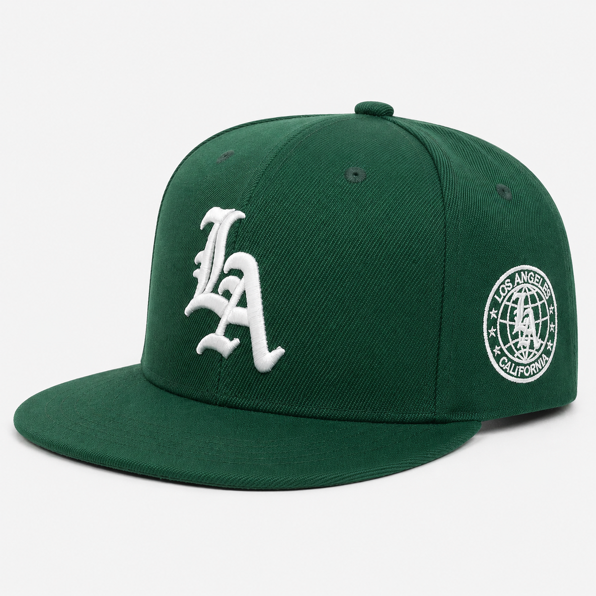 Snapback Casquette LA Verte en Coton