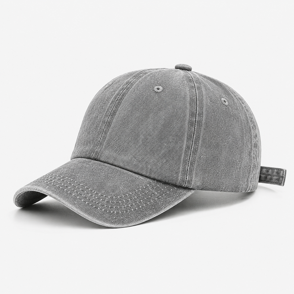 Casquette Baseball Vintage Denim Grise