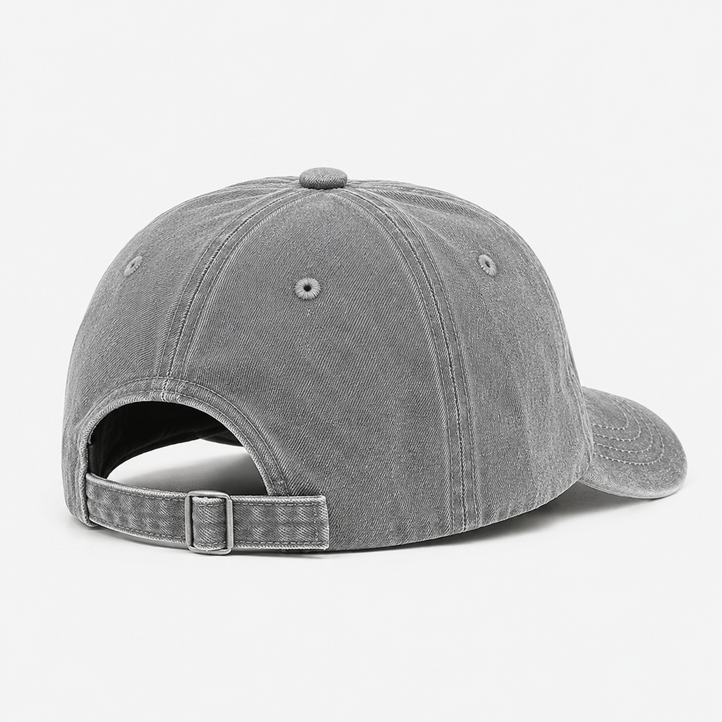 Casquette Baseball Vintage Denim Grise