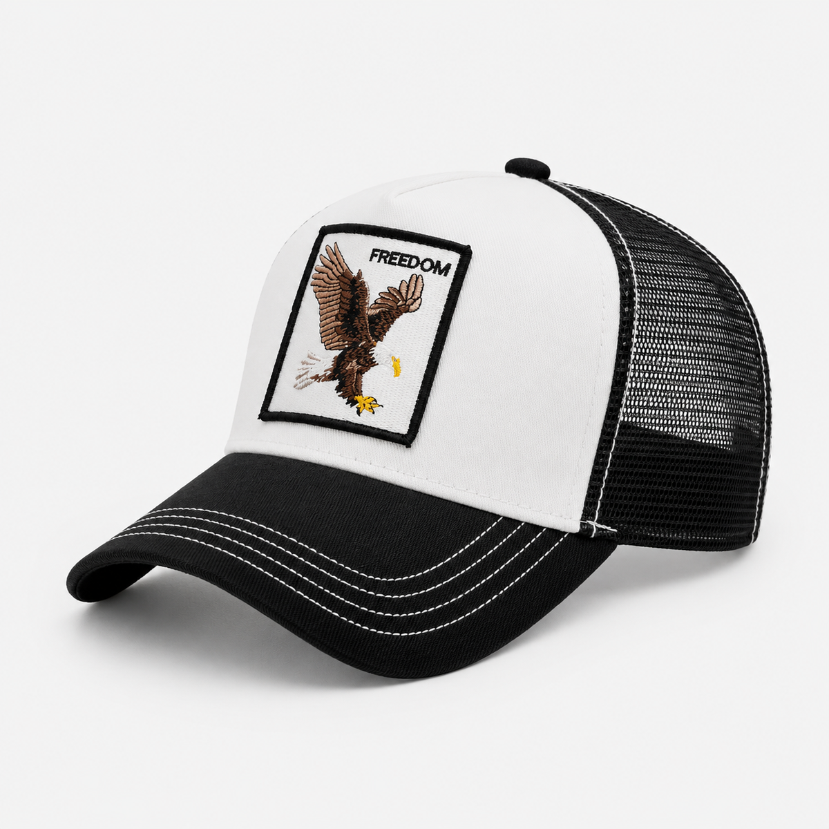 Casquette Snapback Aigle de la liberté Noir