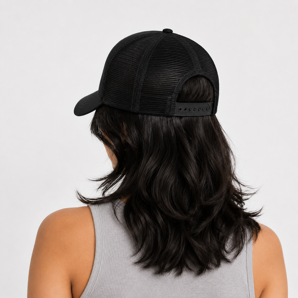 Casquette Snapback Trucker Freedom Aigle Brodé Noire