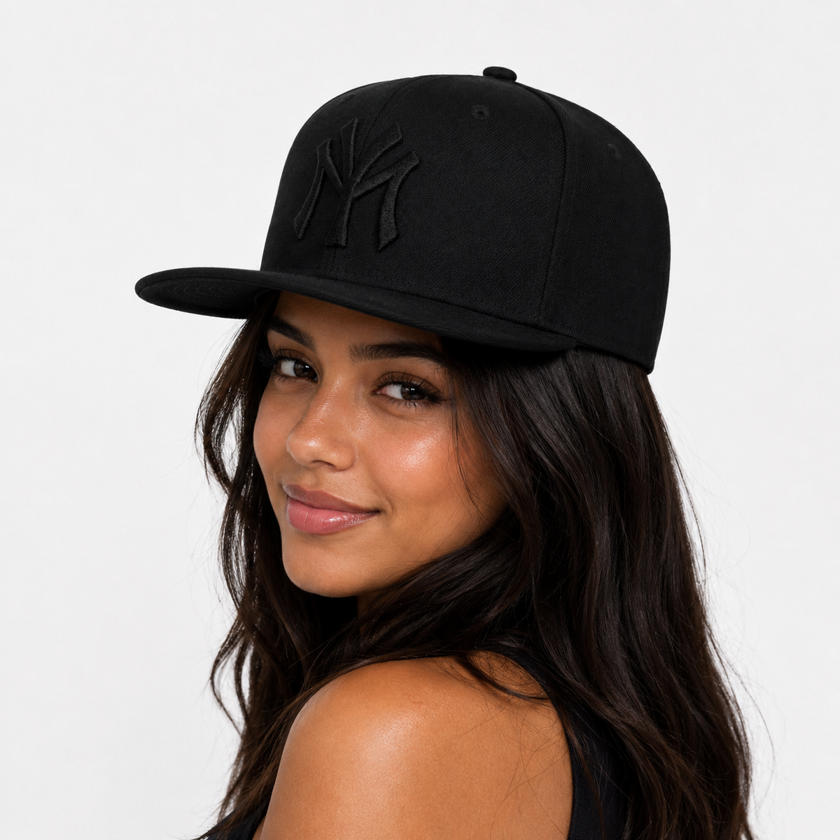 Casquette Snapback NY Noire Logo Brodé