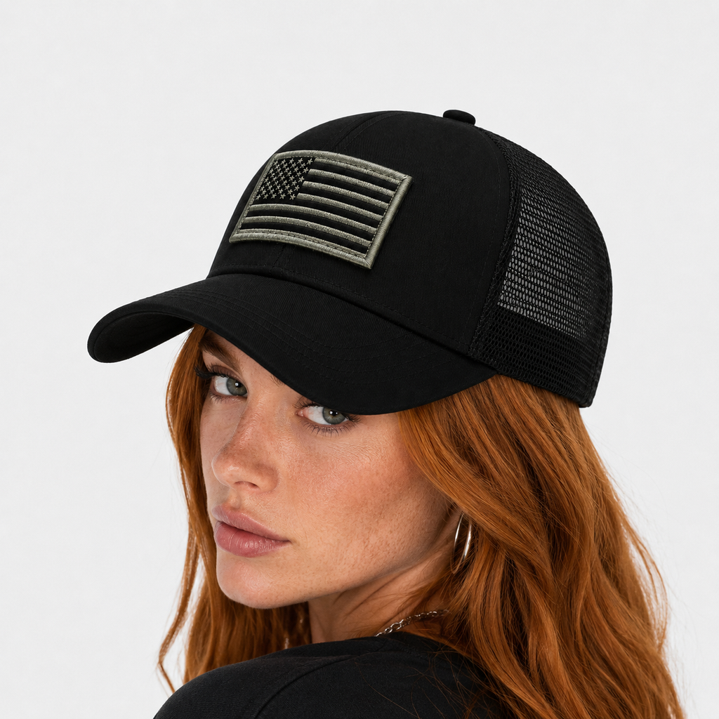 Casquette Tactique Noire Unisexe