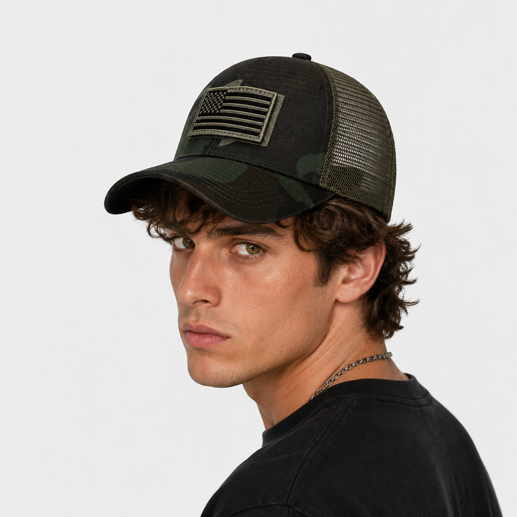 Casquette Camo Forêt Respirante