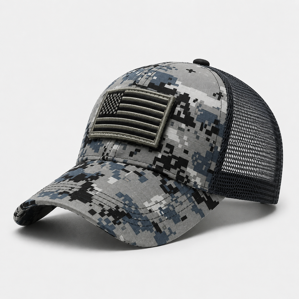 Casquette Camouflage Numérique Gris