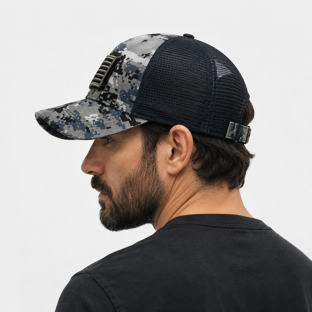 Casquette Camouflage Numérique Gris