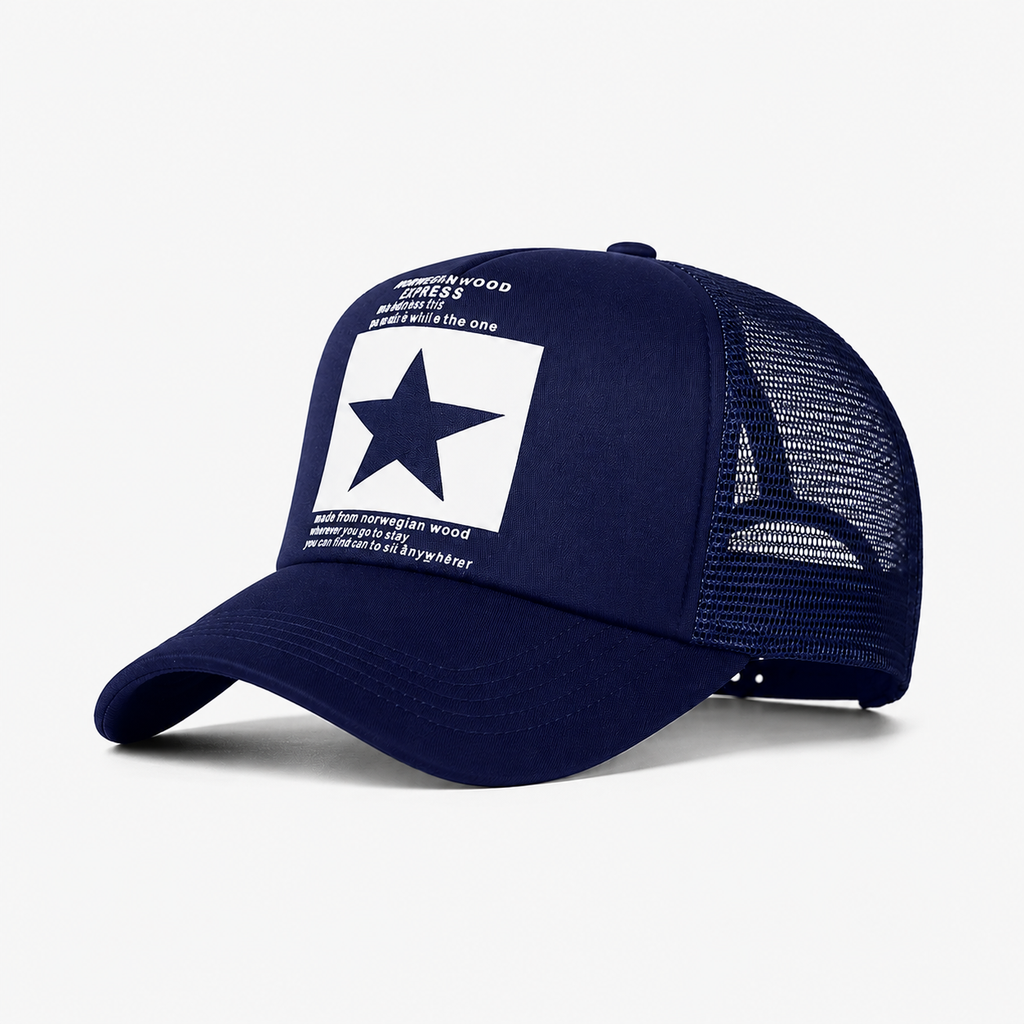 Casquette Trucker Étoile Bleu Marine