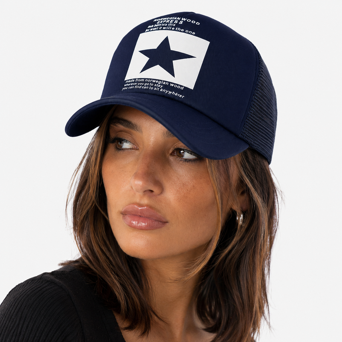 Casquette Trucker Étoile Bleu Marine