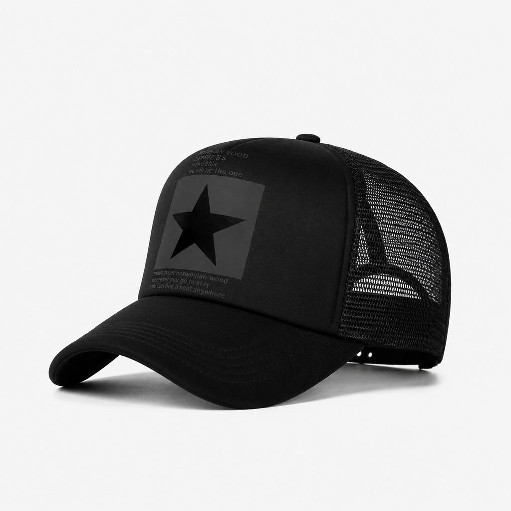 Casquette Étoile Noire Vintage