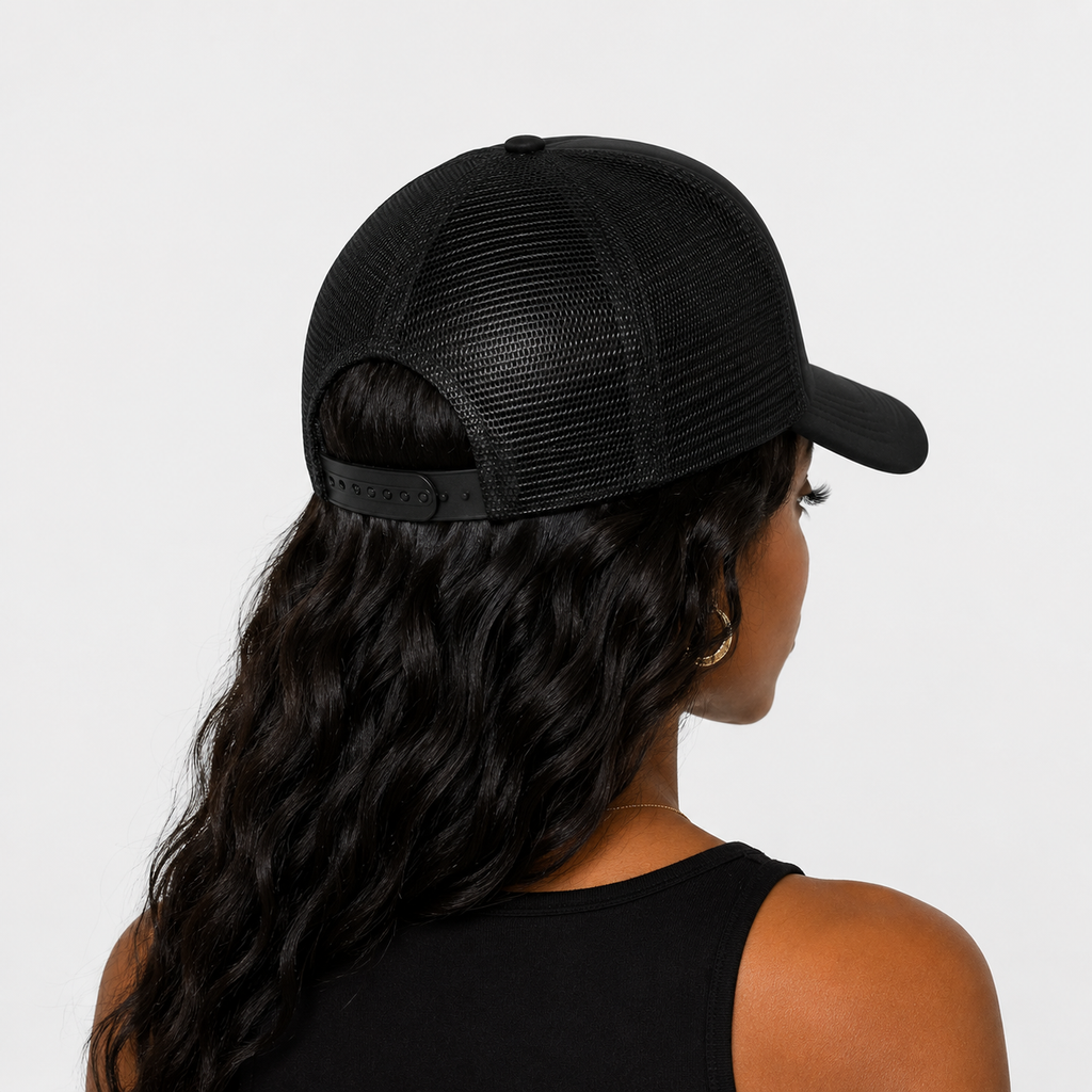 Casquette Trucker Étoile Noir & Blanc
