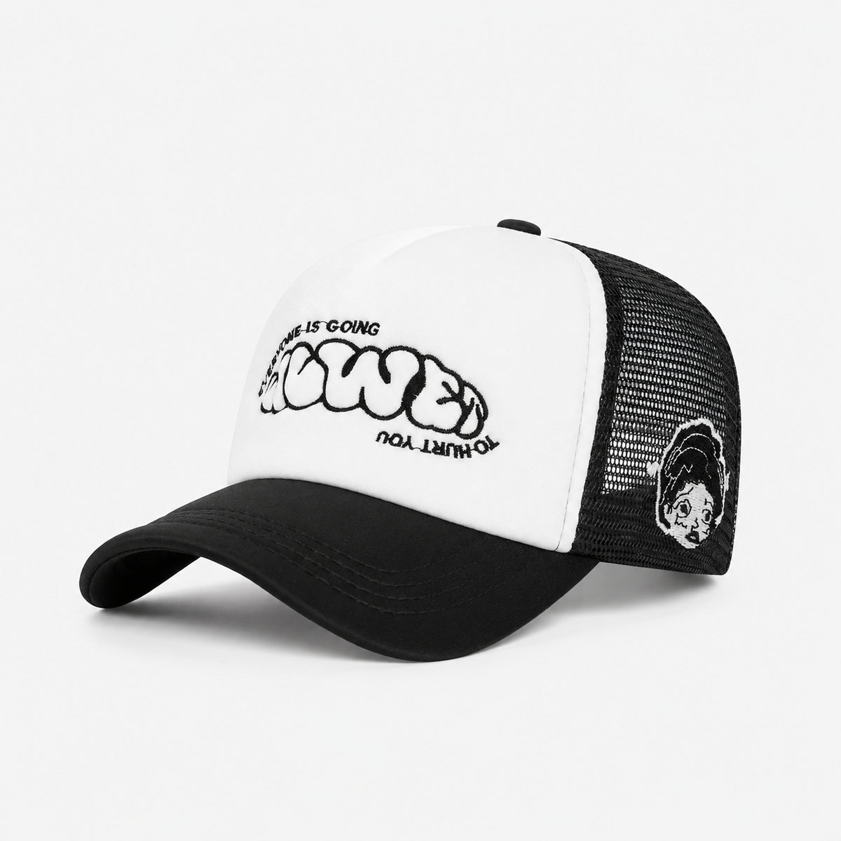 Casquette Trucker Graffiti Noir & Blanc