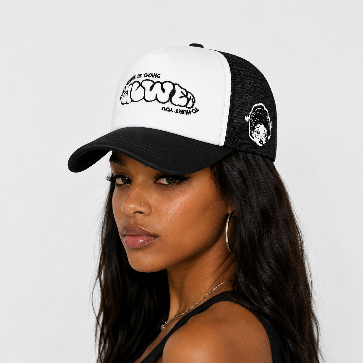 Casquette Trucker Graffiti Noir & Blanc