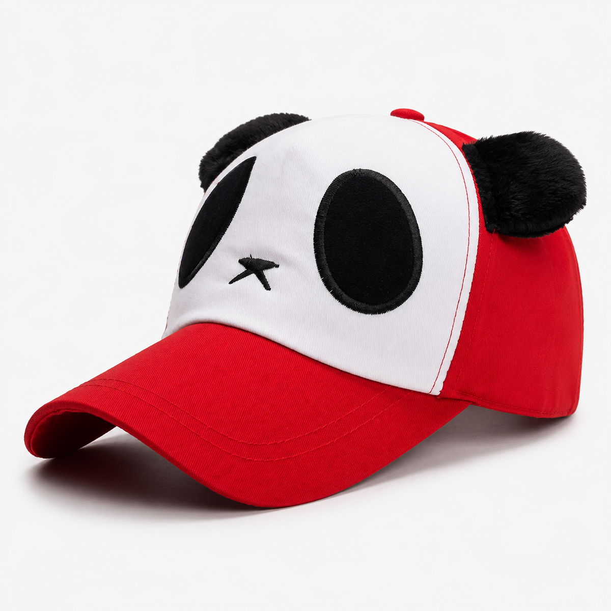 Couvre-Chef Automne Panda Rouge Blanc Et Noir