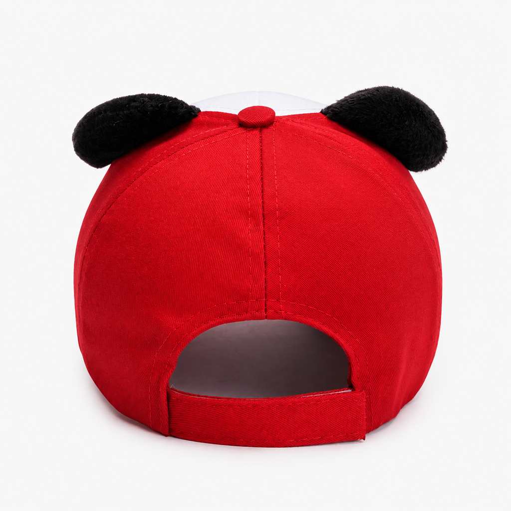 Couvre-Chef Automne Panda Rouge Blanc Et Noir