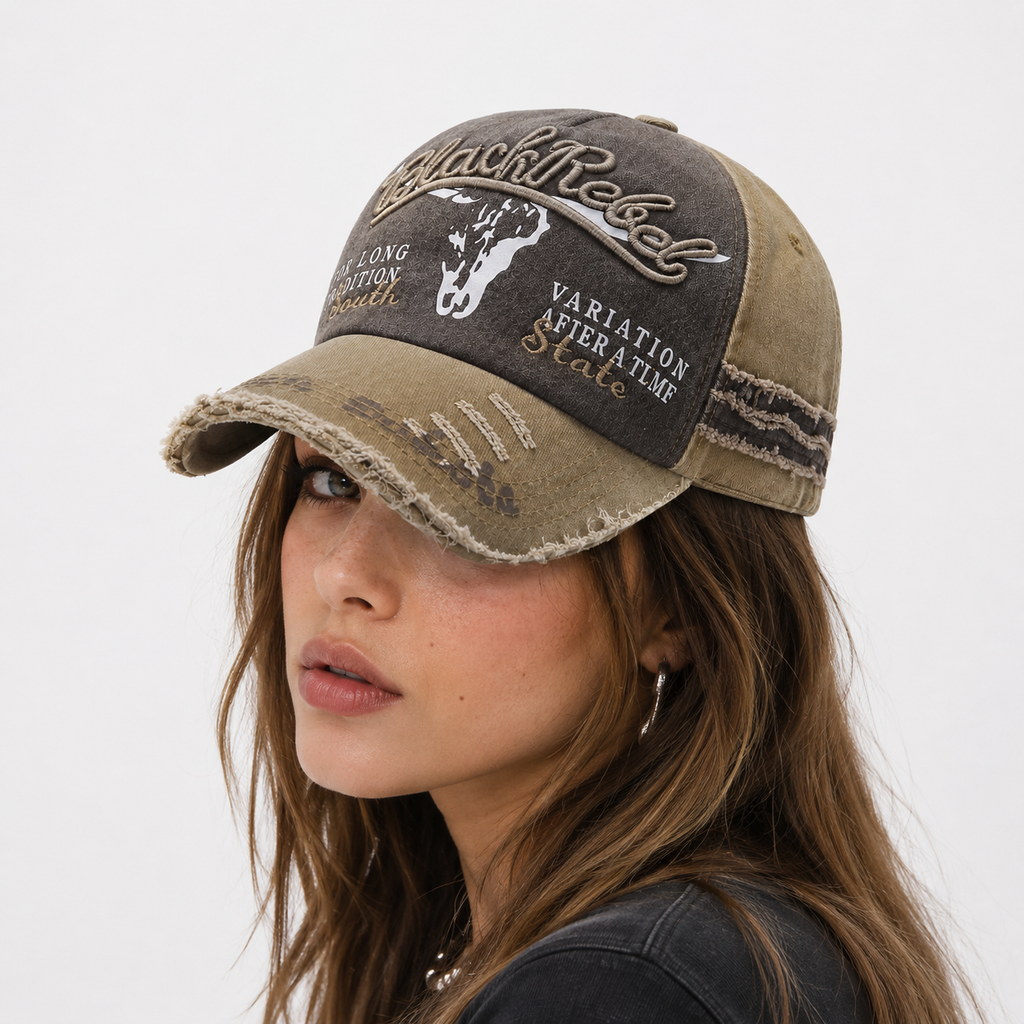 Casquette Vintage Marron Bull Western